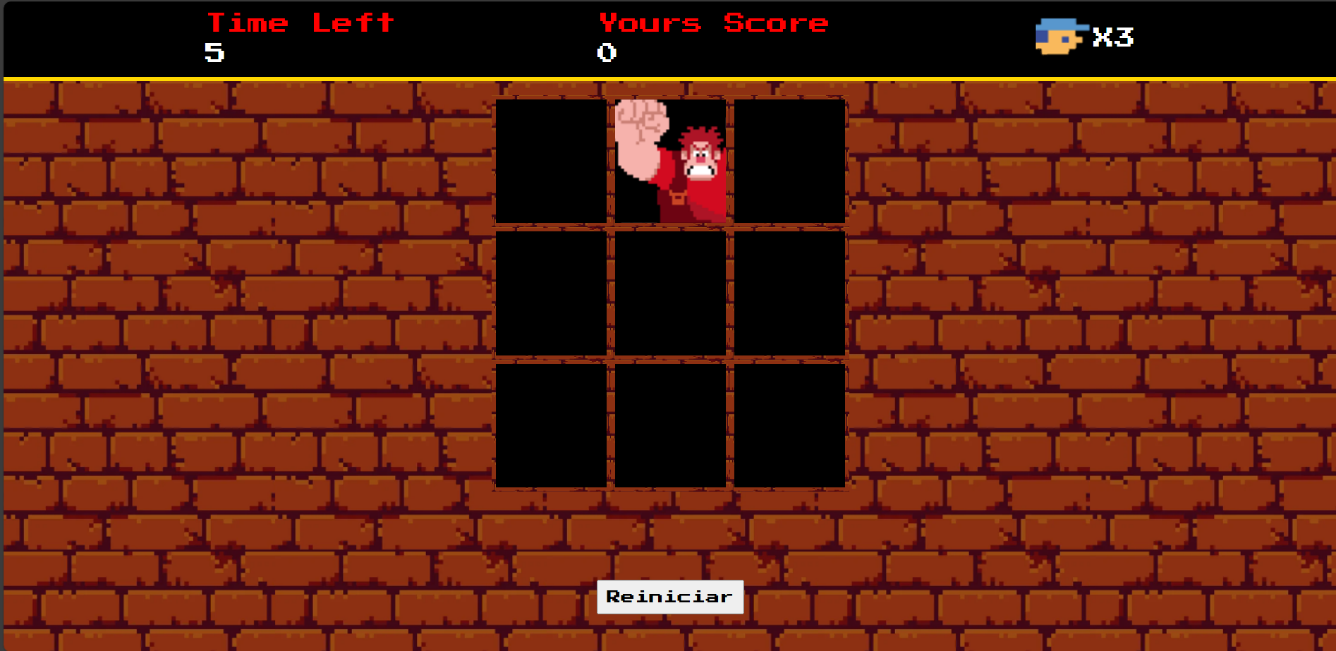 Site para o jogo do Detona-Ralph Jogo do detona ralph com uma criação simples